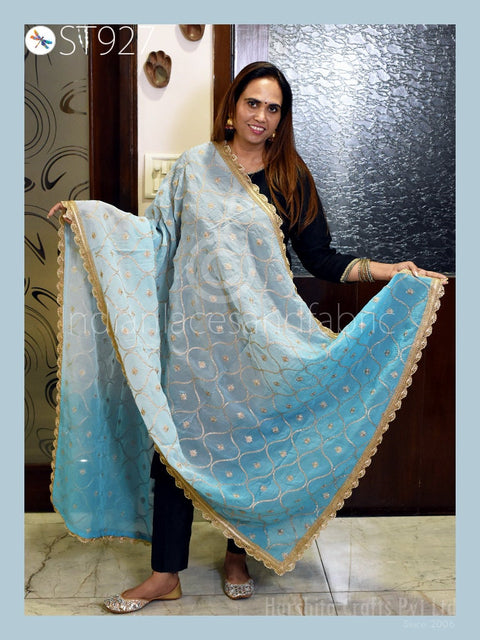 Designer Dupatta, Women Wedding Stole, Ladies Wedding Dupatta, Embroidered Designer Dupatta, Wedding Stoles, Occasion Dress Fabric Stoles