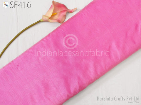 Indian Pink Soft Pure Plain Silk Fabric by the yard, Women Dress Fabric, Sewing Crafting, Pure Silk Fabric, Apparel Fabric
