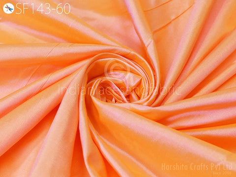 Iridescent Indian Pure Silk Fabric by the yard Soft Silk, costumes silk, skirts making silk, dress material, plain silk