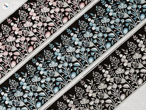 9 Yard Embroidery 13 Cm Trims Dress Indian Laces Sari Border Embroidered Ribbon Decorative Sewing Fabric Craft Saree Dresses Trimmings