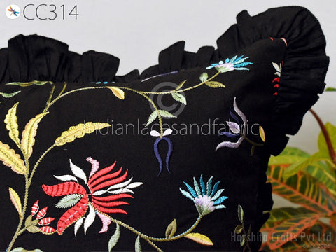 Embroidery Pillow Cover Entryway Pillows Bedroom Decor Silk Pillow Cover Lumbar