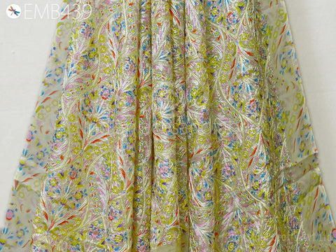 Fabric for Costumes, Woman Dress Fabric, Soft Dresses Fabric, Embroidered Indian Fabric, Skirts Material Fabric, Bridal Costume Embroidery