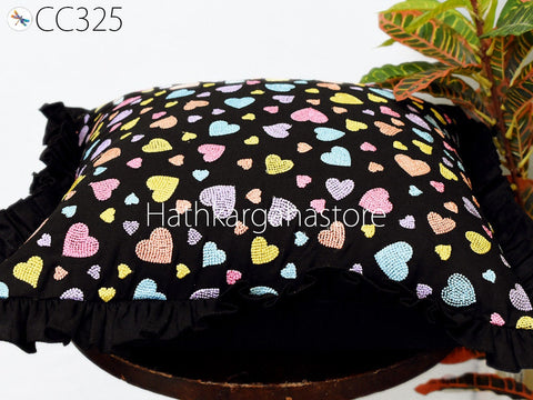 Embroidery Pillow Cover Entryway Pillows Bedroom Decor Silk Pillow Cover Lumbar