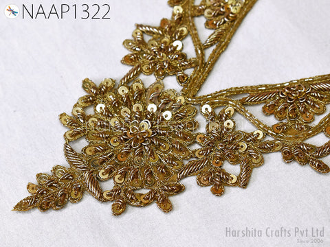 Neck Patches with sleeves Patches, Sequins Patches, Wholesale Applique And Patches, Indian Patches, Christmas Patches, Patches For Decoration, Handmade Neckline