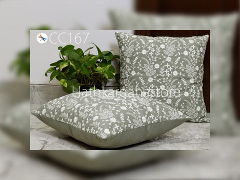 Pillow Cover Cotton Embroidery Cushion Throw Lumbar Embroidered Decorative Home Decor Pillowcase