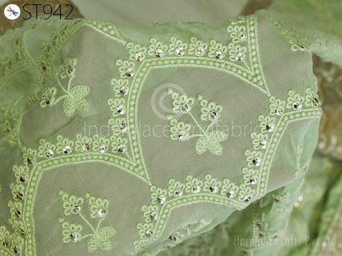Exclusive Dupatta, Embroidery sequin Work in Floral Design Work georgette Dupatta, Haldi Wear Dupatta