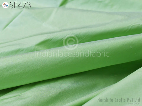 Mint Green Color Indian Mulberry Silk Fabric by the yard, Indian Silk fabric, Habotai Silk Fabric, Soft Silk Fabric