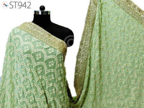 Dupattas with Sequence work all over the Duppatta, Beaded & Sequined Lace Dupatta