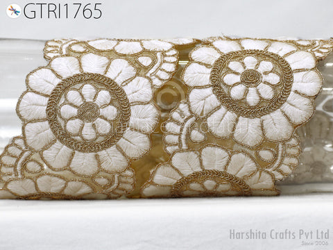 9 Yard Indian Embroidered Trim Embellishment Sari Border Embroidery Saree Ribbon Crafting Home Décor Sewing Clothing Costumes Trimmings