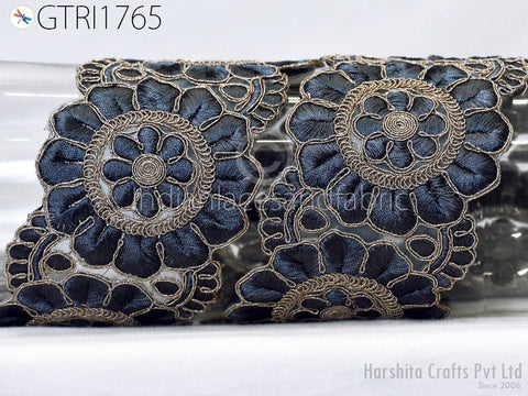 9 Yard Indian Embroidered Trim Embellishment Sari Border Embroidery Saree Ribbon Crafting Home Décor Sewing Clothing Costumes Trimmings