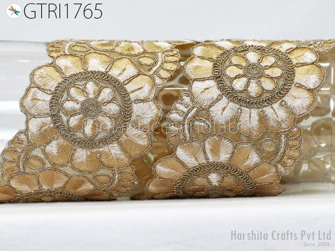 9 Yard Indian Embroidered Trim Embellishment Sari Border Embroidery Saree Ribbon Crafting Home Décor Sewing Clothing Costumes Trimmings