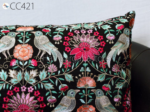 Handmade Embroidery Throw Pillow Decorative Home Decor Pillow Cover Silk Pillowcase Cushion Cover