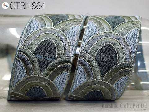 9 Yard Indian Ribbon Trim Decor Sari Border DIY Crafting Sewing Fabric Embroidered Decorative Costumes Cushion Curtain Home Decor Trimming