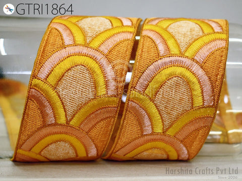 9 Yard Indian Ribbon Trim Decor Sari Border DIY Crafting Sewing Fabric Embroidered Decorative Costumes Cushion Curtain Home Decor Trimming