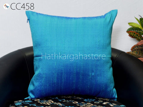 Dupioni Pure Silk Cushion Cover Handmade Throw Pillow sofa cushion cover square pillow covers 20x20 pillow cover