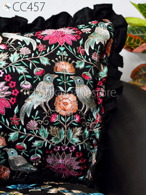 Pillow Cover Cotton Embroidery Cushion Throw Lumbar Embroidered Decorative Home Decor Pillowcase