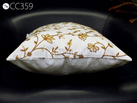 Lumbar Euro Sham 12X26 Handmade Luxury Home Decor Embroidered Square Cushion Cover with Ruffle