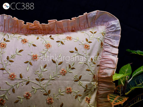 Embroidered Cushion Cover Handmade Embroidery Throw Pillow Decorative Home Decor Pillow Cover Luxury Home Decor