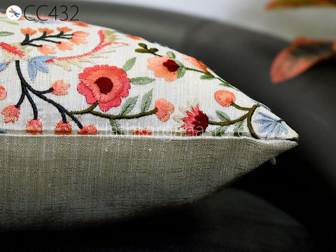 Embroidered Cushion Cover Handmade Embroidery Throw Pillow Decorative Home Decor Pillow Cover