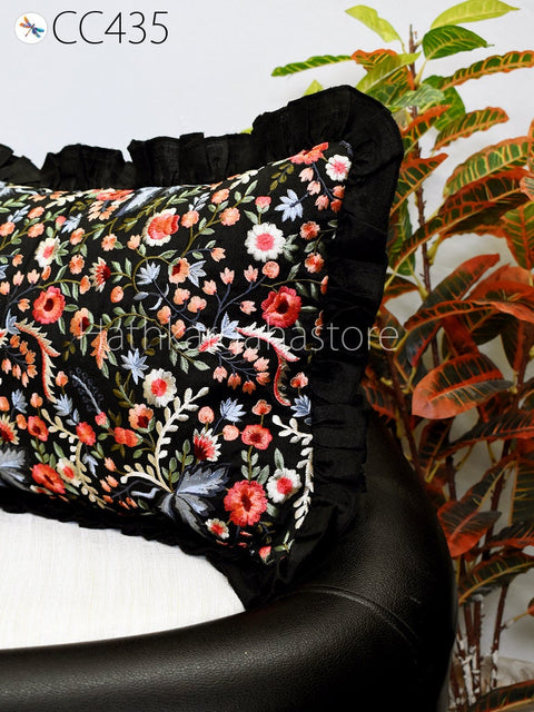 Dupioni Pure Silk Throw Pillow  Cushion Cover Lumbar Euro Sham 12X26 Handmade Luxury Home Decor Pillowcase House Warming Gift