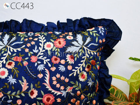 Embroidered Cushion Cover Handmade Embroidery Throw Pillow Decorative Home Decor Pillow Cover Luxury Home Decor