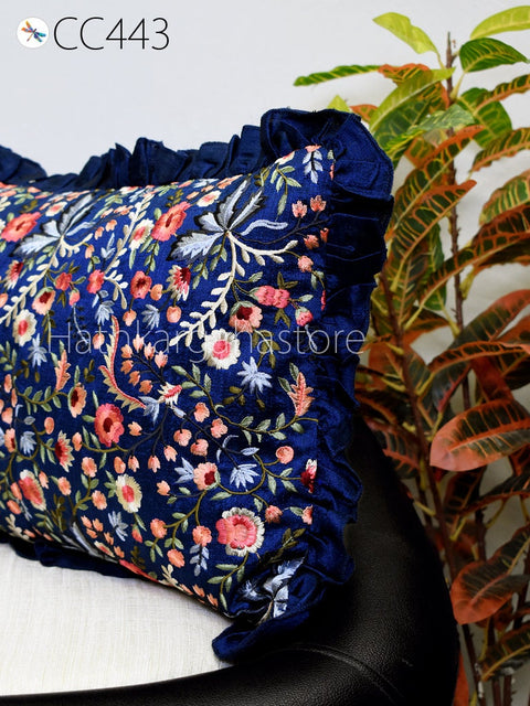 Embroidered Cushion Cover Pillow Cover Luxury Home Decor Entryway Pillows