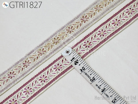 9 Yard Embroidered 30 MM Fabric Trim Embellishment Sari Ribbons Sewing DIY Crafting Border Indian Embroidery Trimmings Cushions Laces