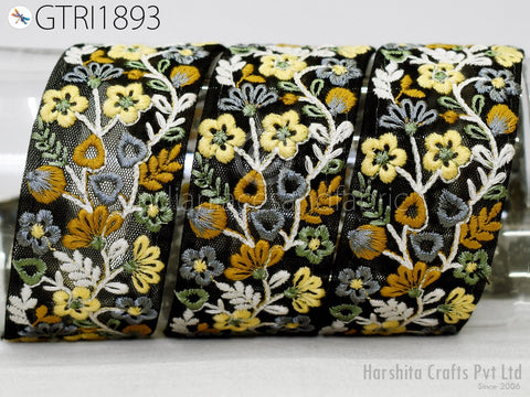 9 Yard Indian 5cm Embroidered Embroidery Trim Sewing DIY Crafting Summer Women Dresses Doll Bag Lace Home Decor Curtain Table Runner