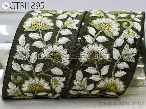 9 Yard Woman’s Dress Material 55 mm tape Embroidery Dress Lace Indian Embroidered Summer Kids Costumes Home Decor Curtain Sewing Craft Lace