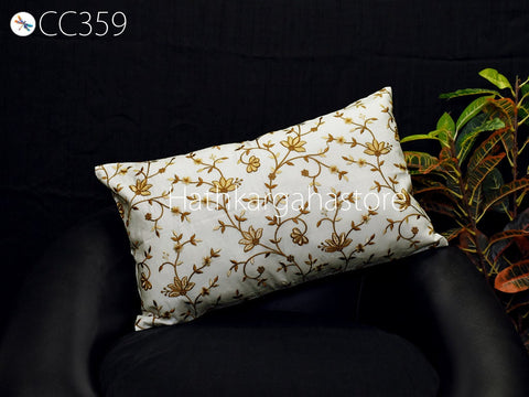 Handmade Luxury Home Decor House Warming Gift Embroidery Cushion Cover Embroidered Square Cushion Cover