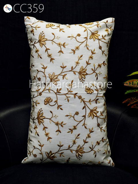 Embroidery cushion Pillow Cover Luxury Home Decor Entryway Pillows Square Cushion Cover