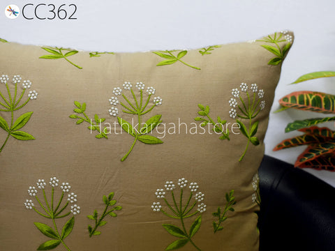 Handmade Luxury Home Decor House Warming Gift Embroidery Cushion Cover Embroidered Square Cushion Cover