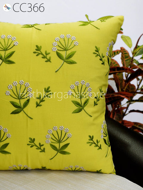 Handmade Embroidered Throw Pillow Velvet Cushion Cover Handmade Luxury Home Decor