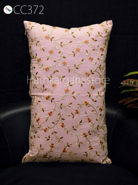 Embroidery cushion Pillow Cover Luxury Home Decor Entryway Pillows Handmade  Decorative Pillow Cover