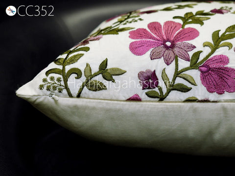 Pillow Cover Cotton Embroidery Cushion Throw Lumbar Embroidered Decorative Home Decor Pillowcase