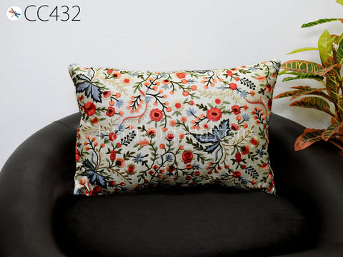 Rectangle Throw Pillow Lumbar Euro Sham 12X 26 Embroidered Cushion Cover Decorative Pillowcase House Warming Bridal Shower Gifts 26x26 Active