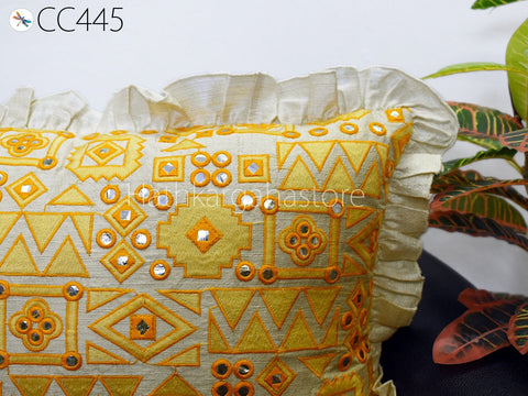 Embroidered Cushion Cover Handmade Embroidery Throw Pillow Decorative Home Decor Pillow Cover