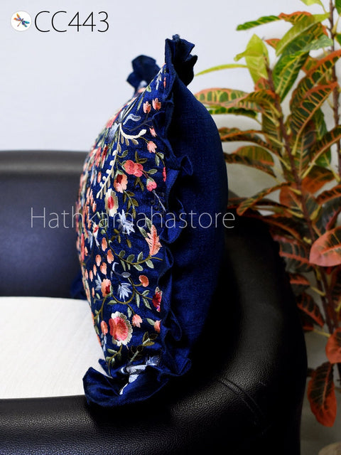 Embroidery Pillow Cover Entryway Pillows Bedroom Decor Silk Pillow Cover Lumbar