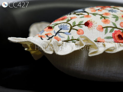 Pillow Cover Cotton Embroidery Cushion Throw Lumbar Embroidered Decorative Home Decor Pillowcase