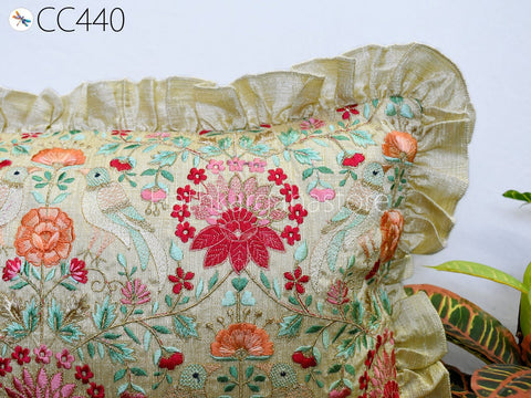 Dupioni Pure Silk Throw Pillow Lumbar Euro Sham 12X26 Handmade Luxury Home Decor Square Pillow cover