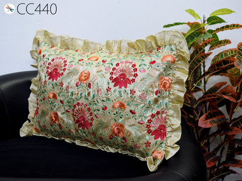 Dupioni Pure Silk Throw Pillow  Cushion Cover Lumbar Euro Sham 12X26 Handmade Luxury Home Decor Pillowcase House Warming Gift