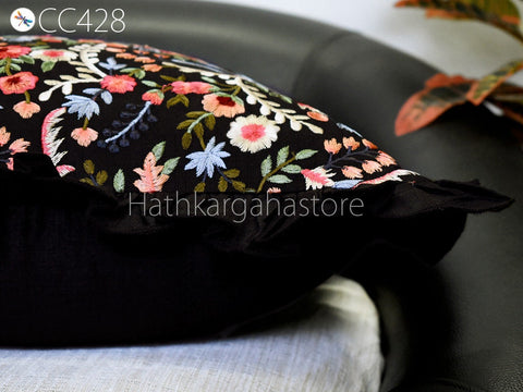 Pillow Cover Cotton Embroidery Cushion Throw Lumbar Embroidered Decorative Home Decor Pillowcase