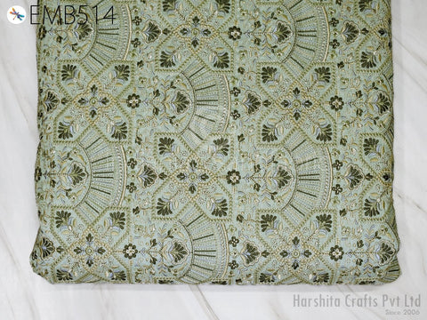 Festive Embroidery Fabric, Organza Fabric, Bridal Wear Dress Making Fabric, Plazzo Making Fabric, Indian Dress Fabric