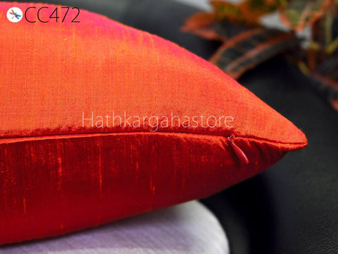 Made of High Quality Pure Silk Dupioni Fabric. Hathkargaha Store Pure Silk Cushion Cover has a Concealed zipper closure on the side
