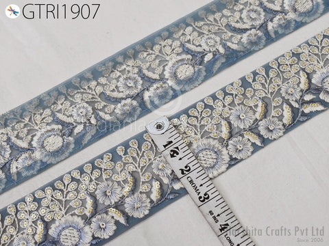 9 Yard Embroidery 6CM Fabric Trim Indian Doll Making Embellishments DIY Crafting Sewing Saree Sari Border Embroidered Ribbon Dresses Costume