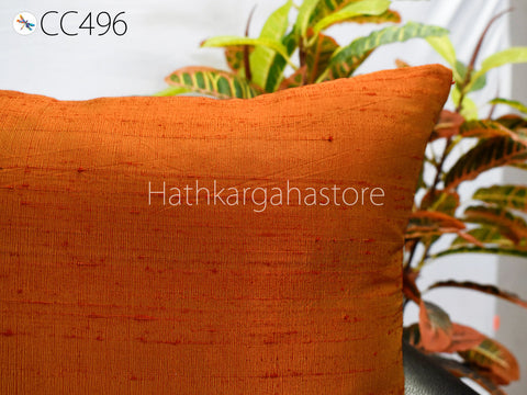 Dupioni Pure Silk Cushion Cover Throw Lumbar Pure Silk Decorative Home Decor Cushion Cover