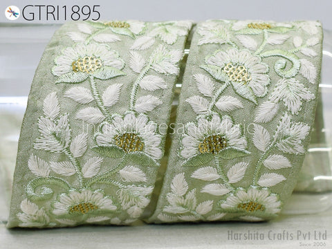 9 Yard Woman’s Dress Material 55 mm tape Embroidery Dress Lace Indian Embroidered Summer Kids Costumes Home Decor Curtain Sewing Craft Lace