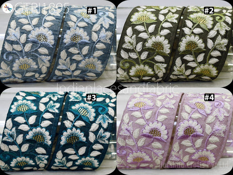 9 Yard Woman’s Dress Material 55 mm tape Embroidery Dress Lace Indian Embroidered Summer Kids Costumes Home Decor Curtain Sewing Craft Lace