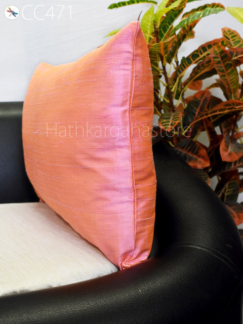 Dupioni Pure Silk Cushion Cover Handmade Throw Pillow sofa cushion cover Lumbar pillow covers 20x20 pillow cover
