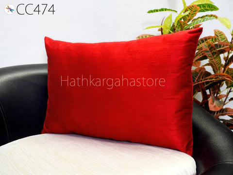 Made of High Quality Pure Silk Dupioni Fabric. Hathkargaha Store Pure Silk Cushion Cover has a Concealed zipper closure on the side